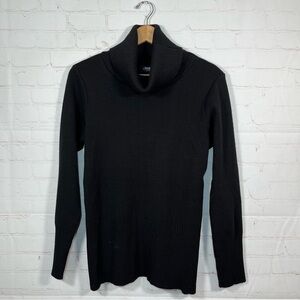 Coccole Made In Italy Cowl Neck Merino Wool Sweater Women’s Size Large Black